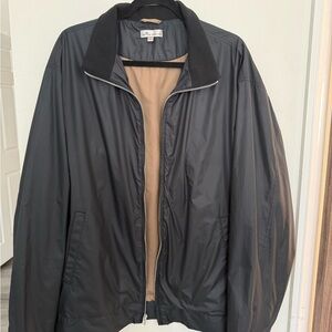 Peter Millar Black and Tan Lightweight Jacket